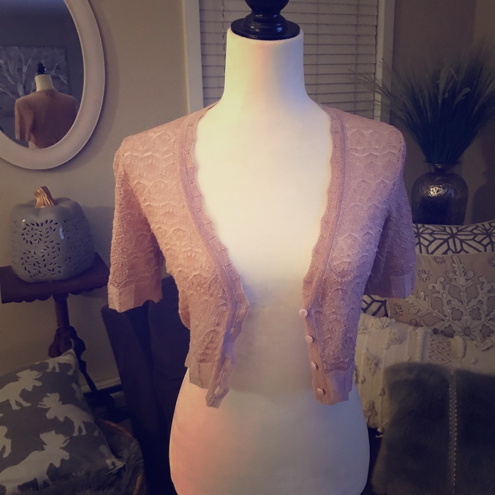 Cropped express cardigan